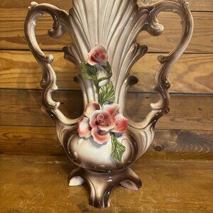 Capodimonte 2 Handled Porcelain Vase 1940's